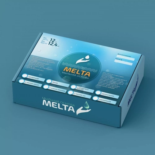 Дизайн упаковки мыльной основы Melta